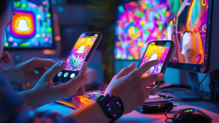 snapchat on mobile screens